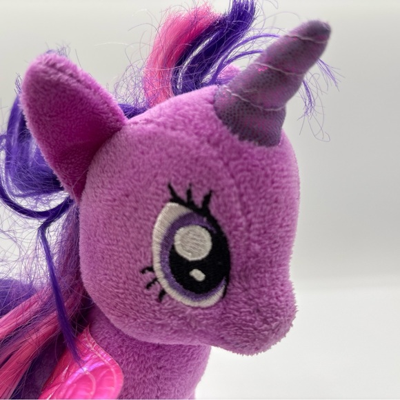 Twilight Sparkle My Little Pony Ty Beanie Baby Tags 7" Plush 2014 Pink Purple - Picture 10 of 12